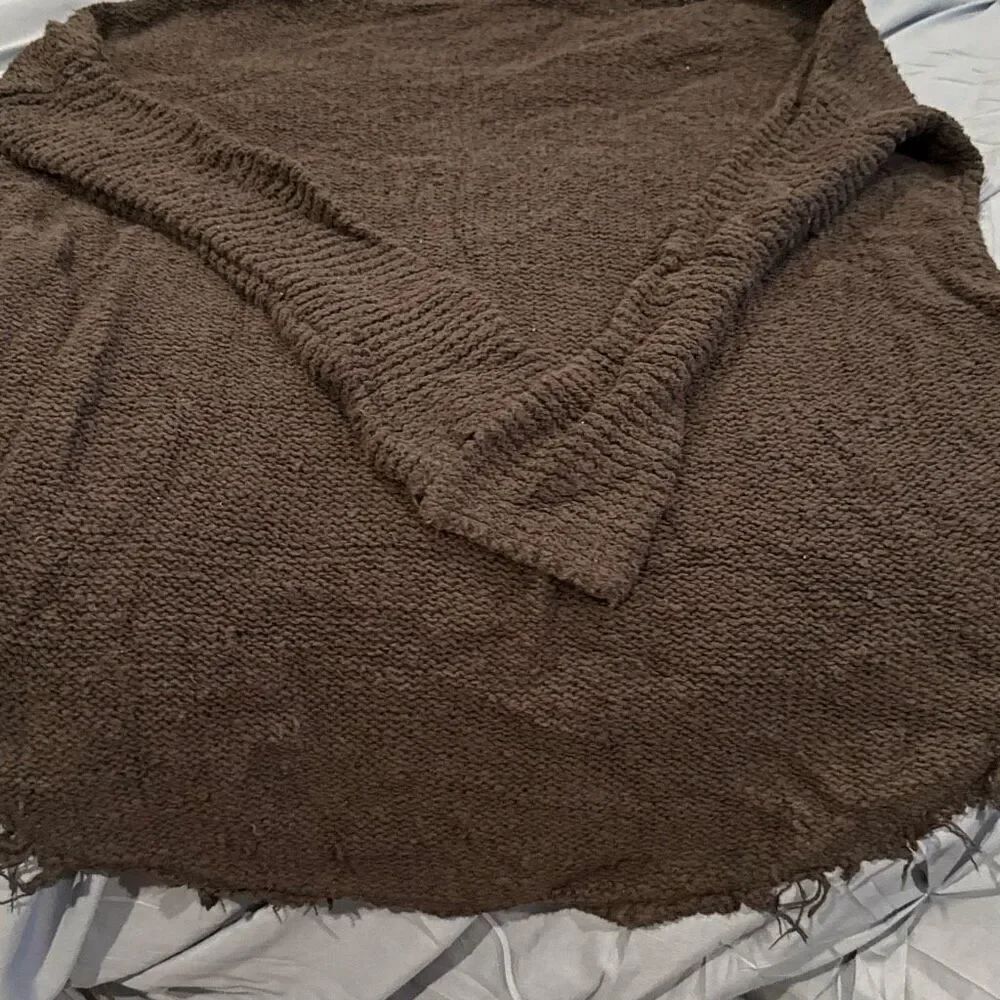 Free people, black sweater, distressed, looking size large - Picture 4 of 5